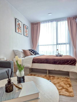 Atmoz Tropicana Bangna, 1B1B, 8 Floor,Building D, 24 Sq.m., Rental 11,000 THB/Month Ready to move in