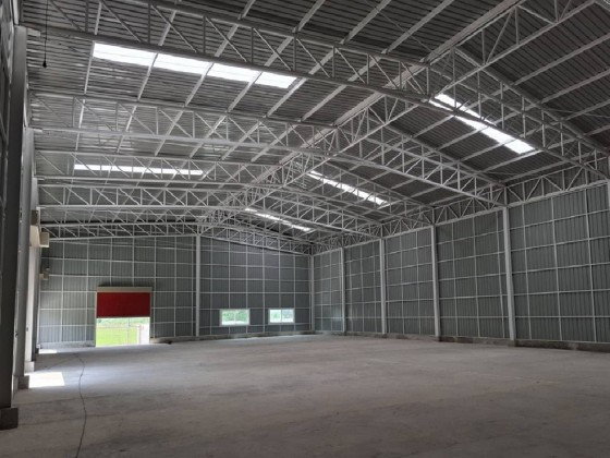 รูป ให้เช่าโกดัง สร้างใหม่ ติดถนนกาญจนาภิเษก วงแหวนตะวันตก ขาออก ลาดหลุมแก้ว (ถนนหมายเลข 9) บนที่ดิน 1 ไร่ / ทำเล ใกล้วัดทองสะอาด - รูปที่ 3/6