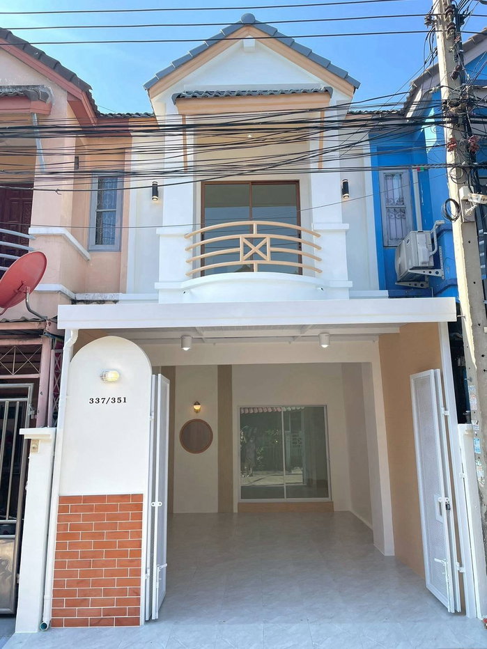 รูป ขายทาวน์เฮาส์ร่มโพธิ์ บางบัวทอง 16 ตร.ว. แต่งมินิมอล ใกล้ MRT บางพลู ฟรีโอน - รูปที่ 3/20