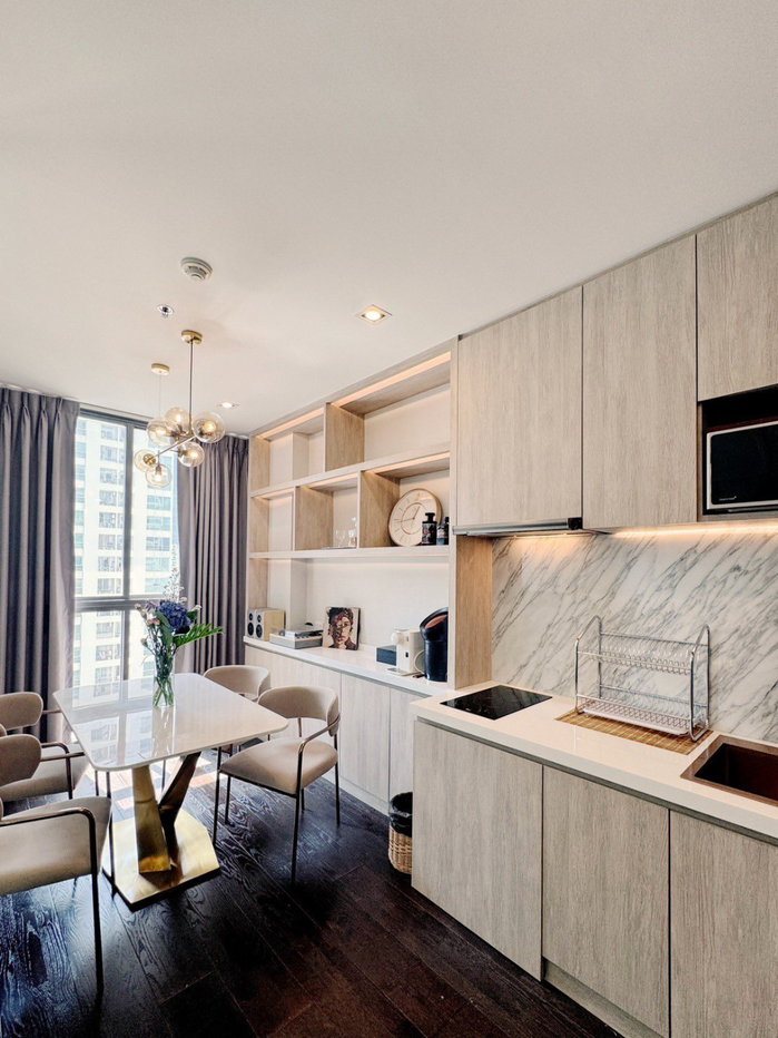 รูป ไอดิโอ คิวบ์ พญาไท | Duplex 61 ตร.ม. 1 นอน 2 น้ำ ชั้น 19 | **ค่าเช่า 40,000 บาท** ใกล้ BTS พญาไท ตกแต่งพร้อมอยู่ Line ID : @property.ma - รูปที่ 10/17
