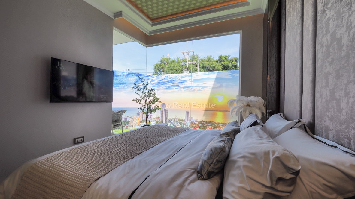 รูป 🛏️ 1 ห้องนอน - 🛁 1 ห้องน้ำ - 🏙️ City View - 🌏 ชื่อชาวต่างชาติ - 🏢 The Riviera Malibu Residences Pattaya - รหัส: RMB09 - รูปที่ 2/12