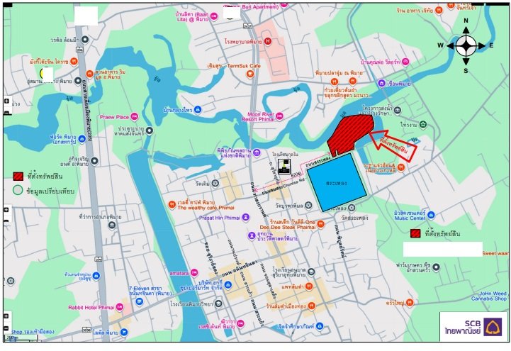 รูป ที่ดินว่างเปล่า 20018.7 ตร.วา ถ.สระเพลง ต.ในเมือง อ.พิมาย จ.นครราชสีมา พิมาย นครราชสีมา 64.7M - รูปที่ 5/5