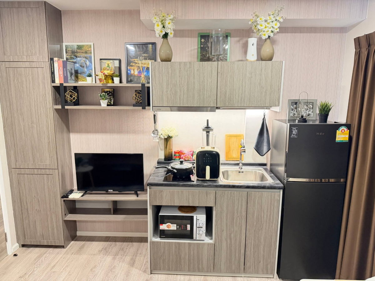 รูป 💮ให้เช่าคอนโด Kensington Sukhumvit Thepharak ใกล้ MRT ทิพวัลย์ 22 ตรม. ห้องสวย เฟอร์นิเจอร์ครบ เช่าเพียง 8500- - รูปที่ 8/16