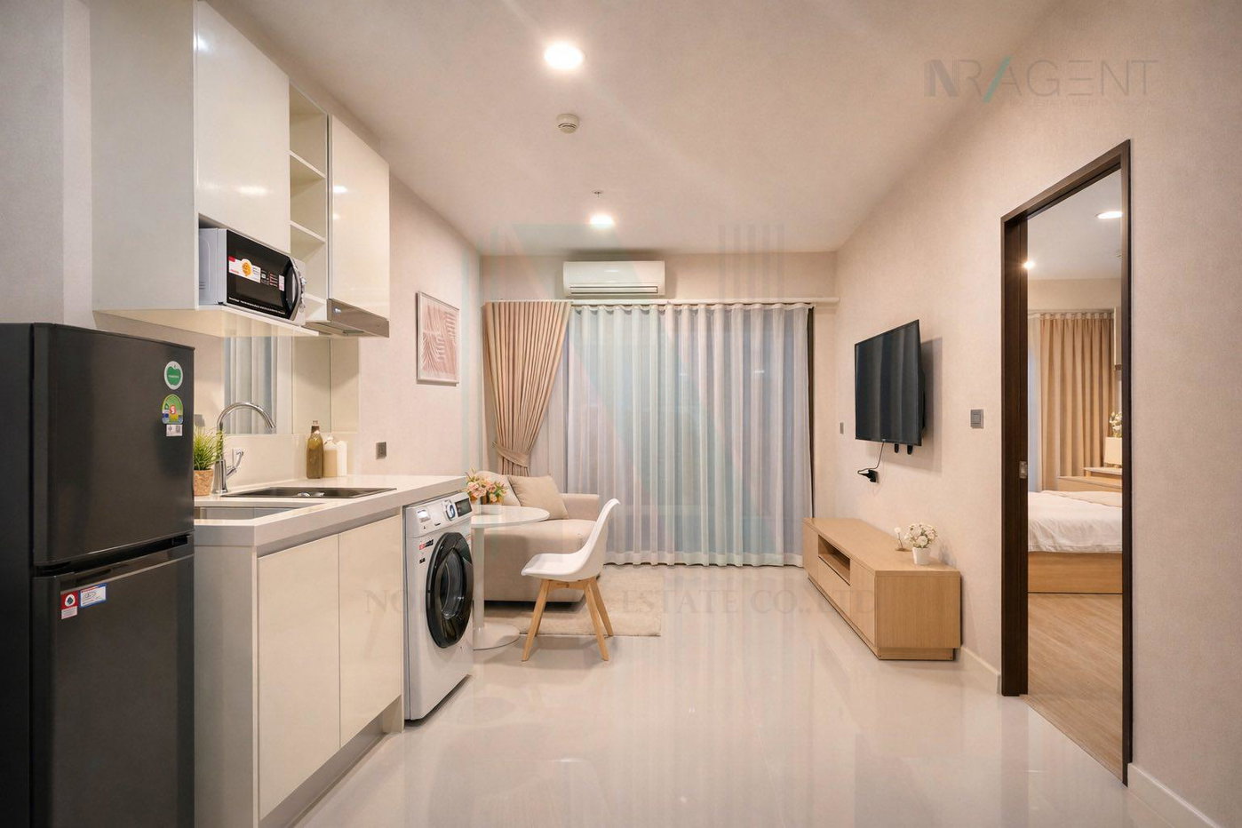 รูป 🎉 ให้เช่าคอนโด เดอะ สกาย สุขุมวิท อาคาร E ชั้น 2 1 ห้องนอน ขนาด 35 ตรม ใกล้ โรงเรียนนานาชาติ เบิร์คลีย์ บางนา - รูปที่ 4/8