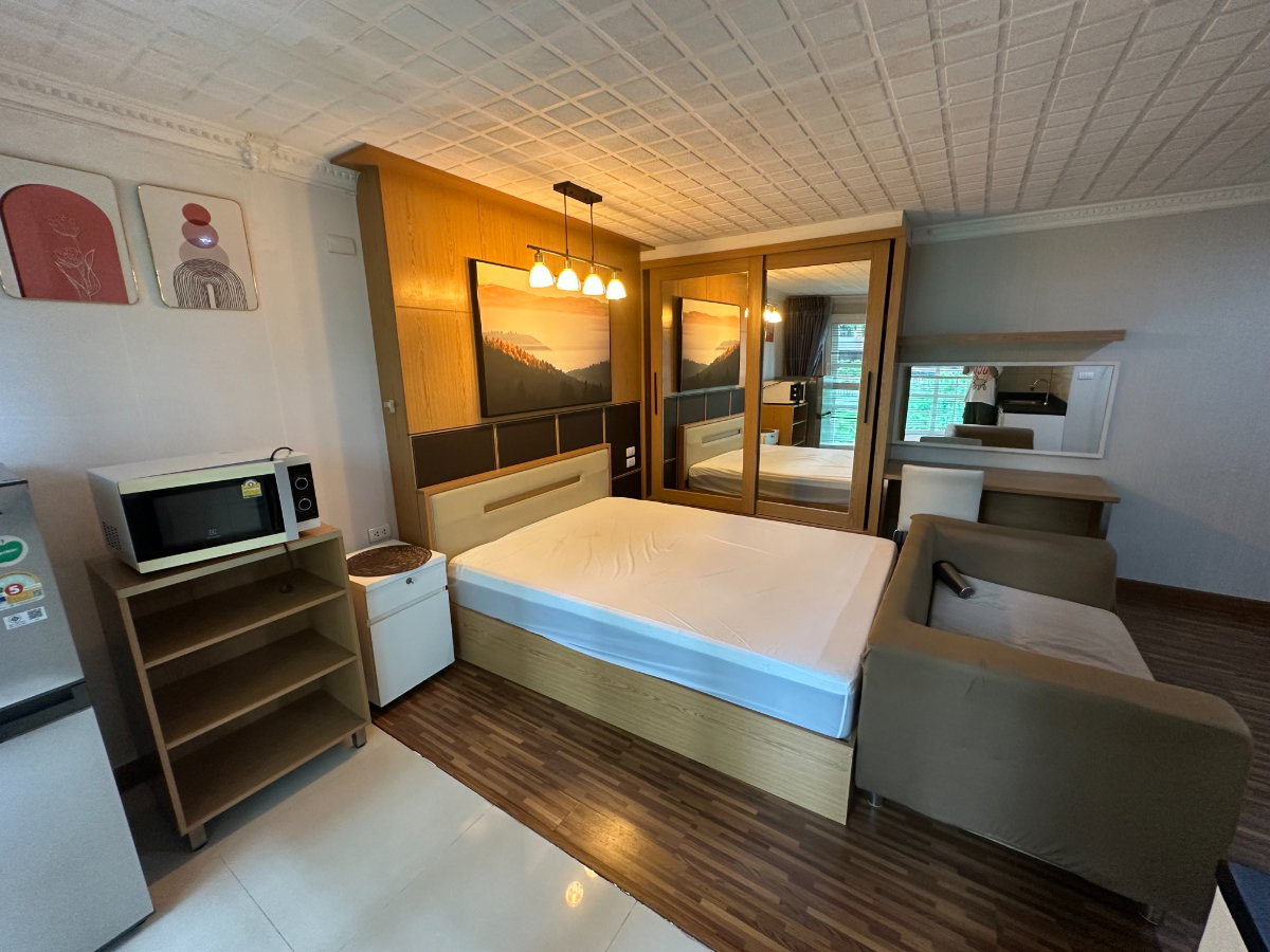 รูป ให้เช่า modern sweet home condo 1 ห้องนอน 1 ห้องน้ำ เฟอร์นิเจอร์ครบ ใกล้ MRT พระราม 9 เดินทางสะดวก สนใจแอดไลน์ @best_condo - รูปที่ 5/8