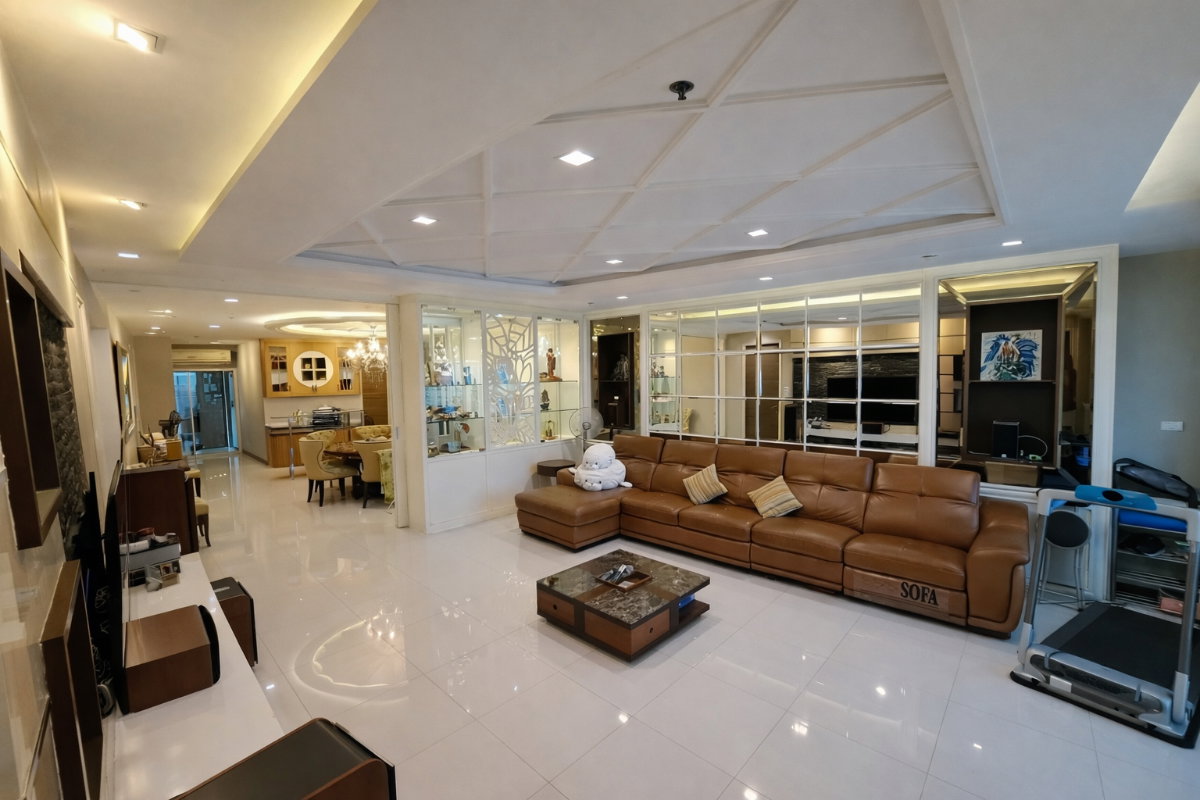 รูป ฟีลบ้านบนคอนโด ริมเเม่น้ำเจ้าพระยา🛋️ Supalai Prima Riva | 3 ห้องนอน 5 ห้องน้ำ | 246 ตร.ม. | ชั้น 12 | BTS นราราม3 - รูปที่ 9/14