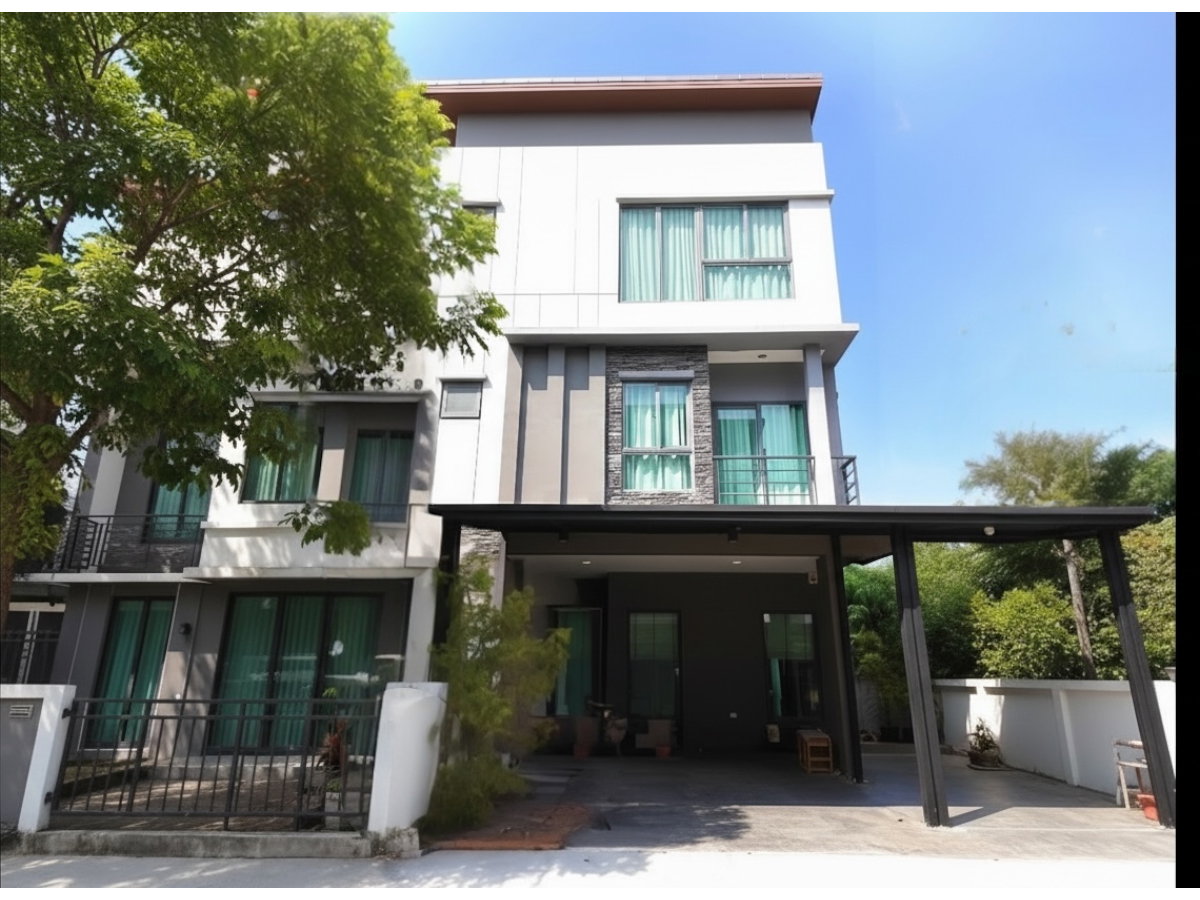 รูป ให้เช่าบ้านเดี่ยว บ้านกลางเมือง ดิ อิดิชั่น พระราม 9-กรุงเทพกรีฑา ไซส์ใหญ่ ซอยแรก คุ้มสุดในโครงการ! - รูปที่ 1/22