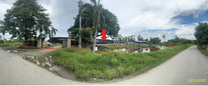 รูป ที่ดินพร้อมสิ่งปลูกสร้าง 13323 ตร.วา หมู่ที่ 9 อำเภอบางเลน นครปฐม 11.8M - รูปที่ 2/6