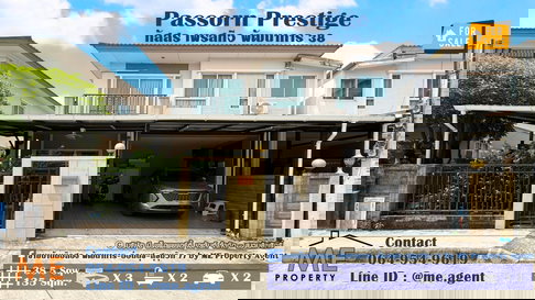 Hot Sale House Passorn Prestige Patthanakarn 38 Best price in the project!  Tel: 085-161-9569 (BH27-38)