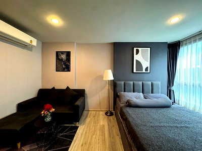 Condos for rent : 📍XT HUAIKHWANG✨ Fully Furnished (1Bed 1Bath) Area 30 SQM. Fl.6 Building A✨Rent 16,000/month ✅ 𝐋𝐢𝐧𝐞 : @𝐬𝐚𝐧𝐡𝐚𝐩𝐫𝐨𝐩𝐞𝐫𝐭𝐲📲095-6922871