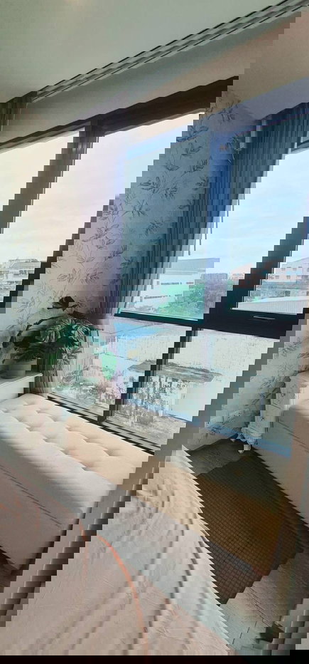 รูป 🌈 ราคาดีที่สุด จองด่วน! ไนท์บริดจ์ คอลลาจ สุขุมวิท 107 | เฟอร์-ค.ไฟฟ้าครบแน่น เพียง 9,900.- 📞 099-182-5224 | Line: Manee_me_condo🌈 - รูปที่ 9/11