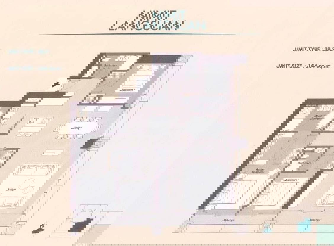 รูป P0641/ขายคอนโดหรู 3 ห้องนอน Nimit Langsuan ห้องมุม ชั้นสูง วิวสวนลุมพินี พร้อมระเบียงส่วนตัว - รูปที่ 7/8