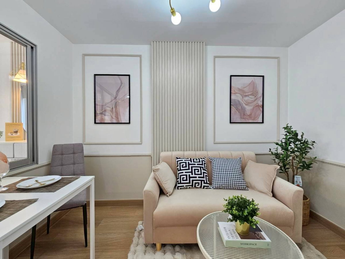 รูป ห้องสวยพร้อมจบ ลุมพินี บดินทร์ รามคำแหง กู้เต็ม ไม่ต้องดาวน์ วิวโล่ง - รูปที่ 2/21