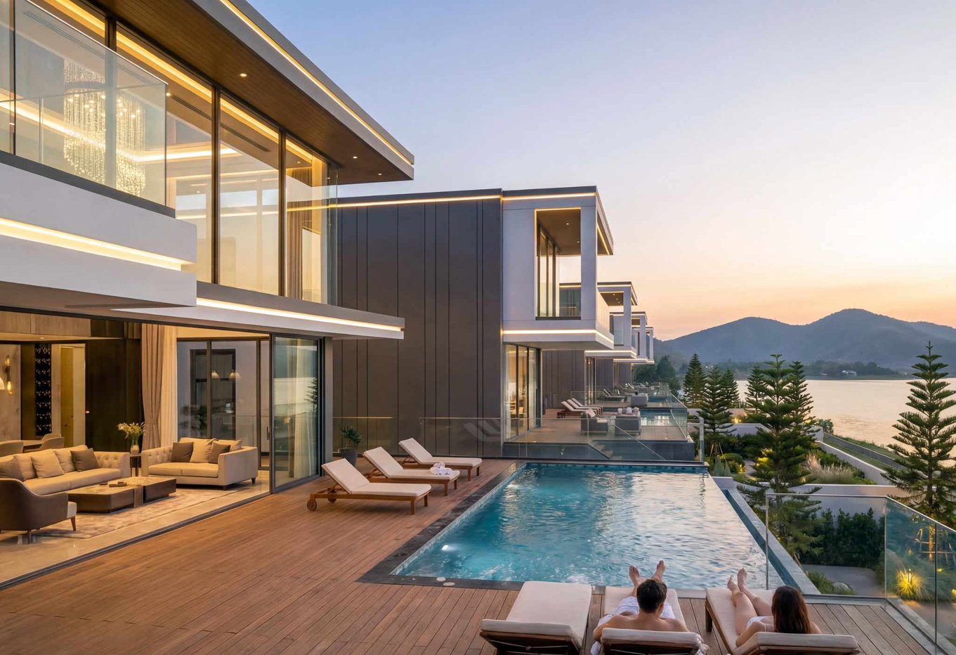 รูป Luxury Pool Villa for Sale East Pattaya Chak Nok Lake View - รูปที่ 5/13