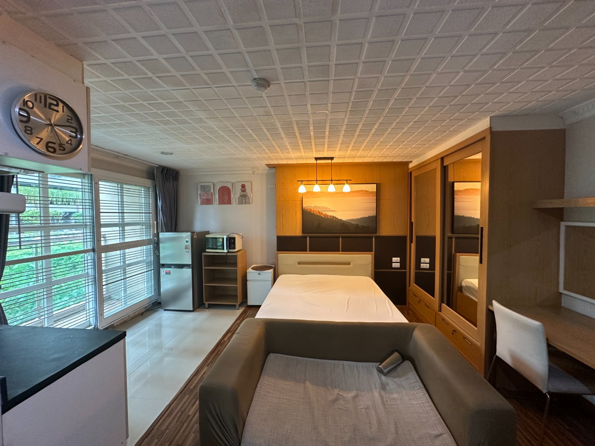 รูป ให้เช่า modern sweet home condo 1 ห้องนอน 1 ห้องน้ำ เฟอร์นิเจอร์ครบ ใกล้ MRT พระราม 9 เดินทางสะดวก สนใจแอดไลน์ @best_condo - รูปที่ 1/8