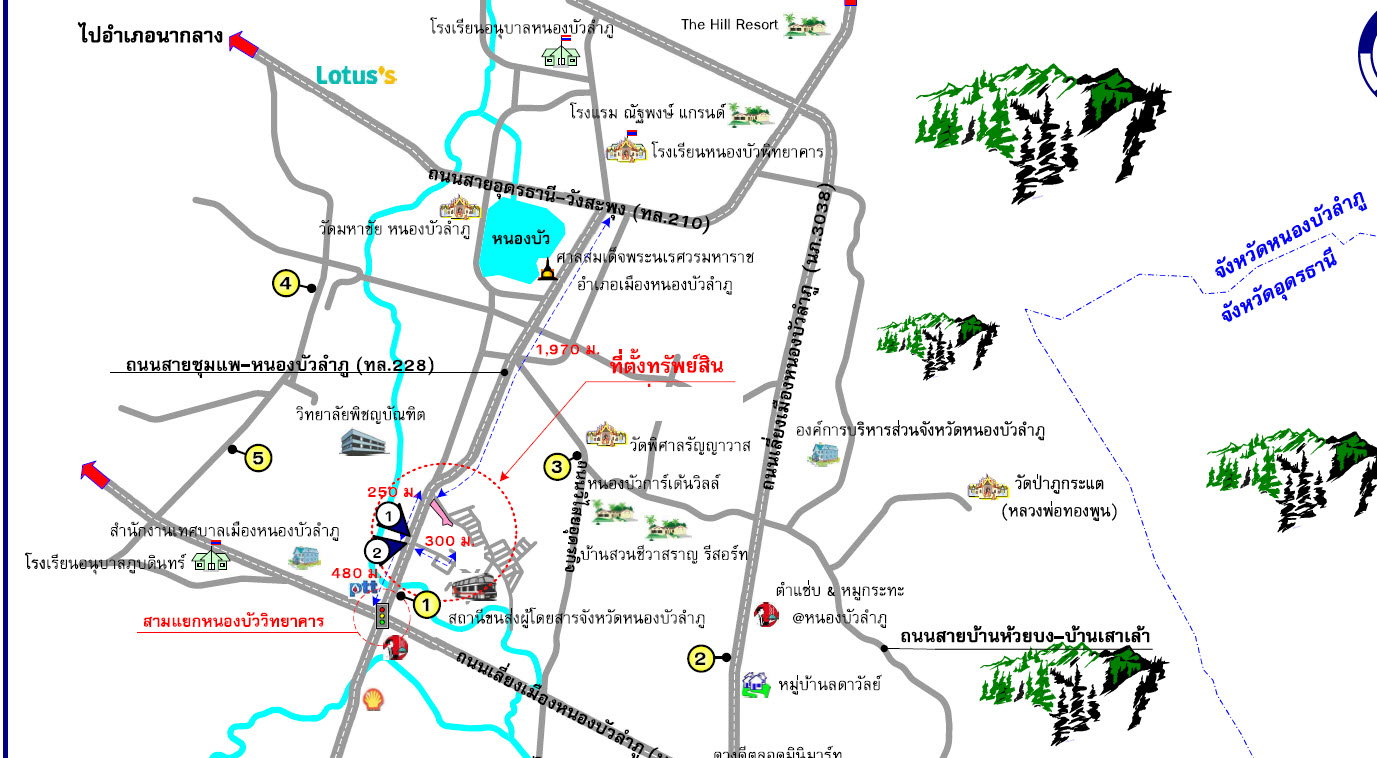 รูป ที่ดินพร้อมสิ่งปลูกสร้าง 1107 ตร.วา อำเภอเมืองหนองบัวลำภู หนองบัวลำภู 10.4M - รูปที่ 3/3