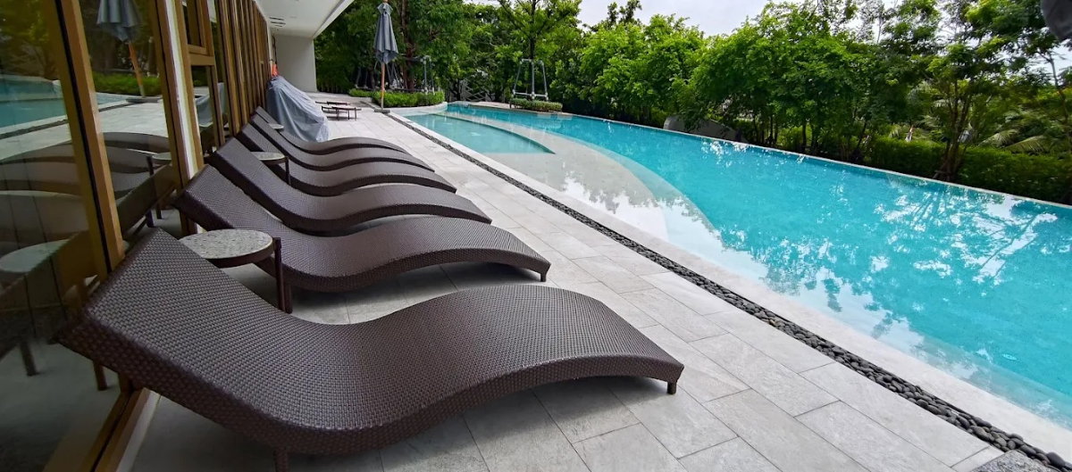 รูป ให้เช่า คอนโดรีสอร์ทกลางบางนา ห้องใหม่ พร้อมอยู่ทันที - รูปที่ 17/19