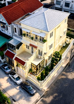 เช่าทาวน์โฮม ถนนลาดพร้าว : MRT ลาดพร้าว 71 800 ม. ตลาดโชคชัย 4 700 ม. ถ.โชคชัย 4 ซอย 68-74 ทาวน์โฮม 3 ชั้น หลังมุม 4นอน 3น้ำ 36ตร.ว. 244 ตร.ม.