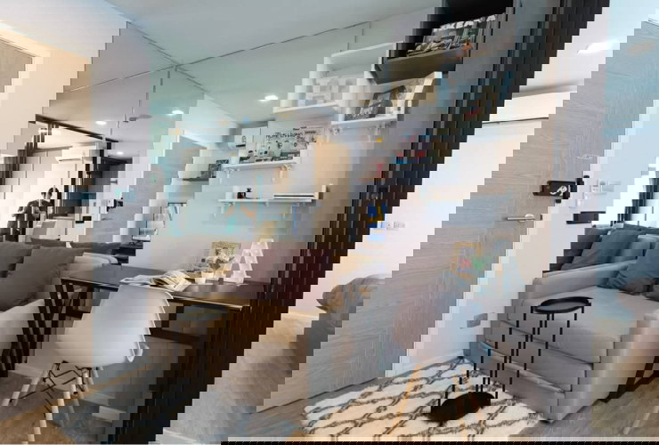 รูป ให้เช่า Kave town Space ข้างม.กรุงเทพ ตึก D ชั้น 5 ขนาด 26 ตร.ม วิวนอก🩵ครัวแยก - รูปที่ 8/11