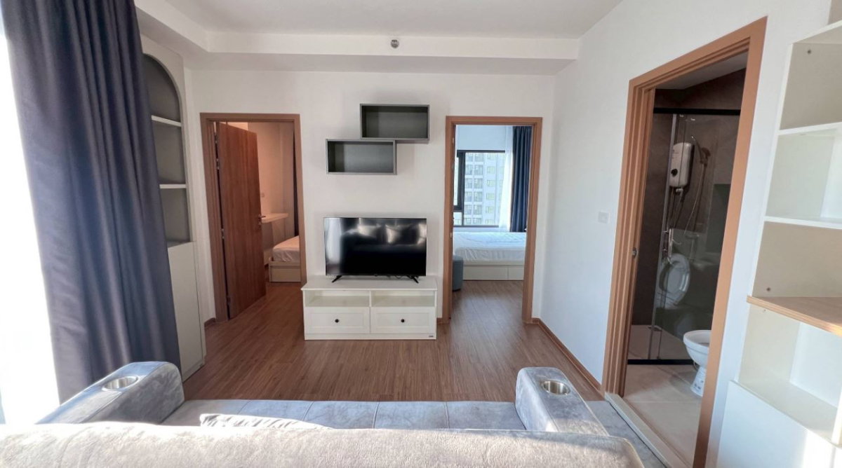 รูป ให้เช่าคอนโด เดอะ ลิฟวิ่น รามคำแหง อาคาร 1 ชั้น 12A 2 ห้องนอน ขนาด 38 ตรม ใกล้ The Mall บางกะปิ - รูปที่ 7/10