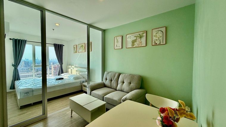 P-125484 Stunning City View! Regent Home Bangna | Fully Furnished | Near Bang Na BTS! | 11,000 THB  | Line Id: @easycondoplus | 099-229-6397