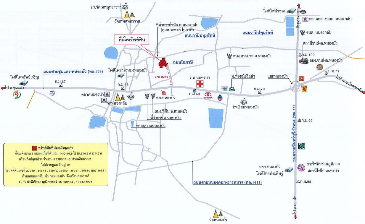 รูป ที่ดินพร้อมสิ่งปลูกสร้าง 5616.6 ตร.วา อำเภอหนองบัว นครสวรรค์ 7.7M - รูปที่ 3/3
