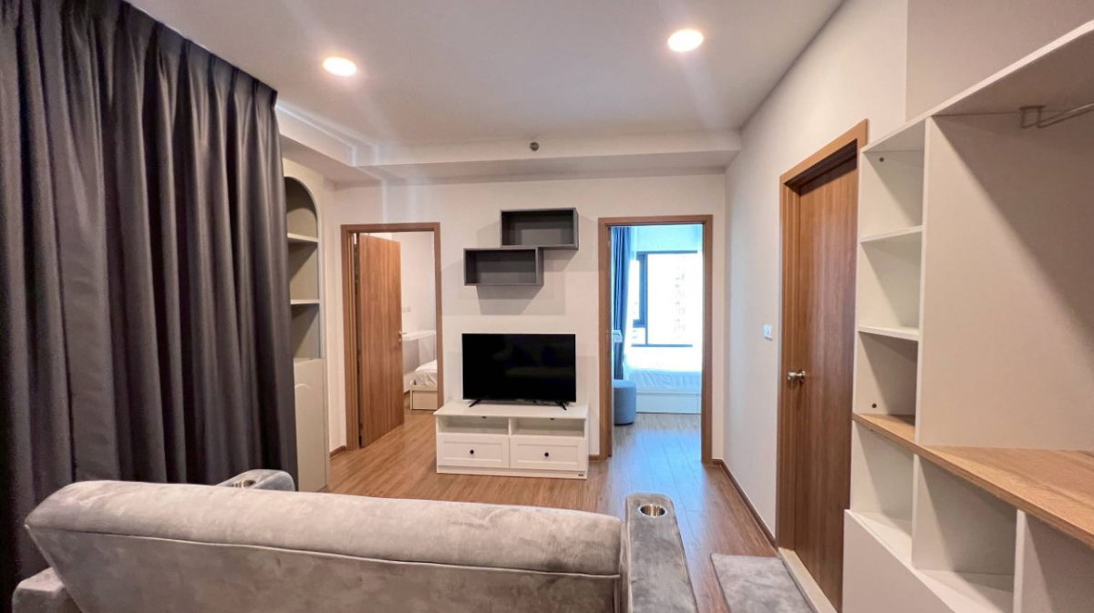 รูป ให้เช่าคอนโด เดอะ ลิฟวิ่น รามคำแหง อาคาร 1 ชั้น 12A 2 ห้องนอน ขนาด 38 ตรม ใกล้ The Mall บางกะปิ - รูปที่ 2/10