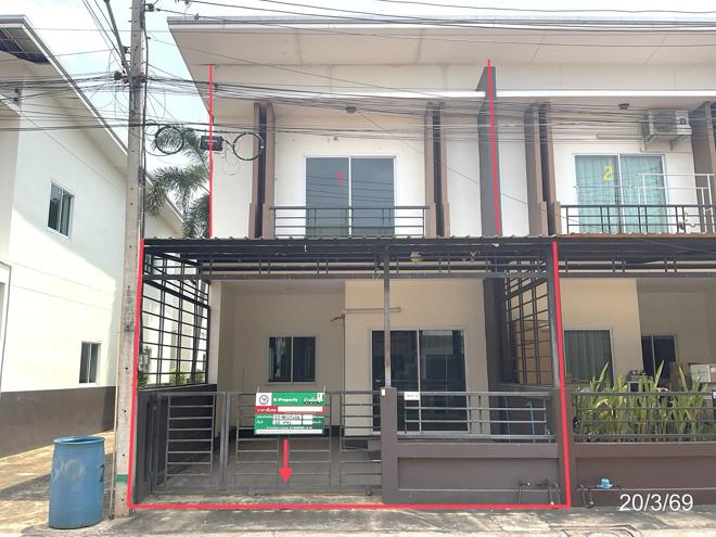 รูป ทาวน์เฮ้าส์ 22 ตร.วา บ้านรัก เมืองขอนแก่น ขอนแก่น 2.8M - รูปที่ 1/46