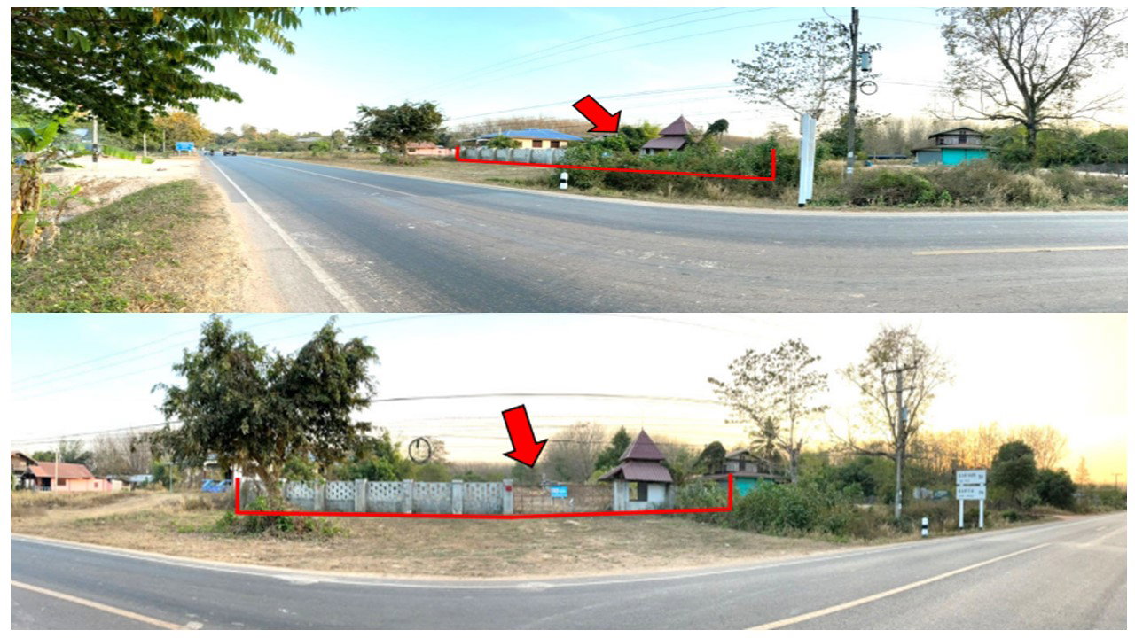 รูป ที่ดินพร้อมสิ่งปลูกสร้าง 1600 ตร.วา อำเภอดงหลวง มุกดาหาร 3M - รูปที่ 1/3