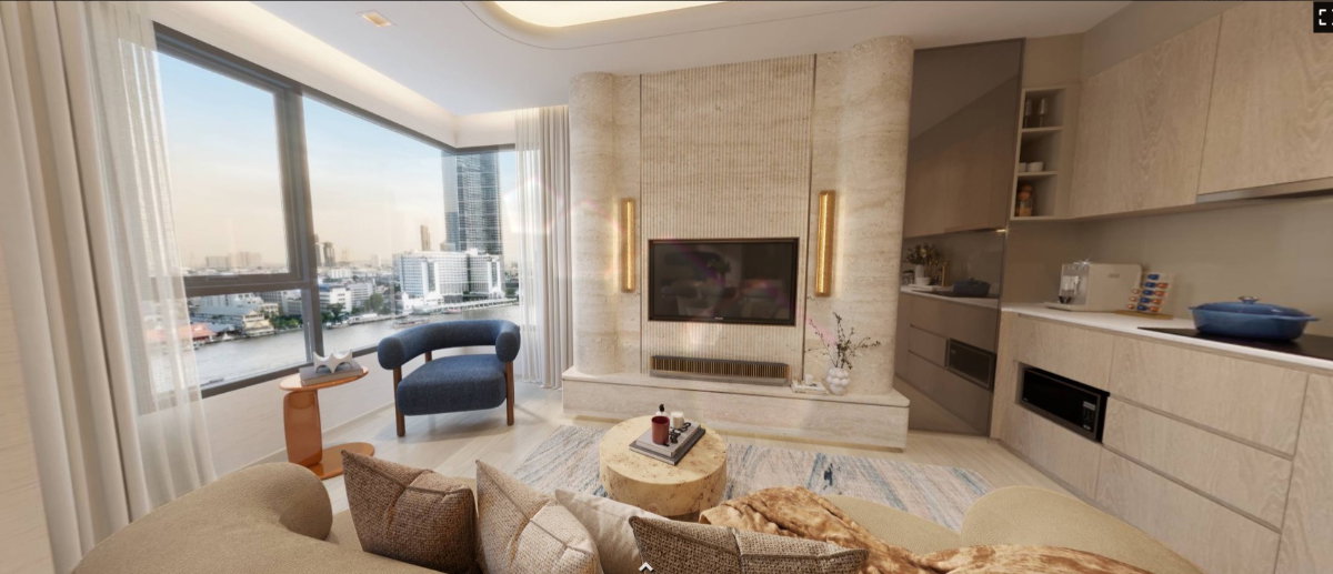 รูป ▚ LI112ツ ขายดาวน์: LOVE Charoen Nakhon 3BR 96.5sqm. 17.21M ✨ ยูนิต 3 นอน ทิศตะวันออก วิวแม่น้ำ ราคาดีที่สุดในโครงการตอนนี้ 🏙️ - รูปที่ 2/7