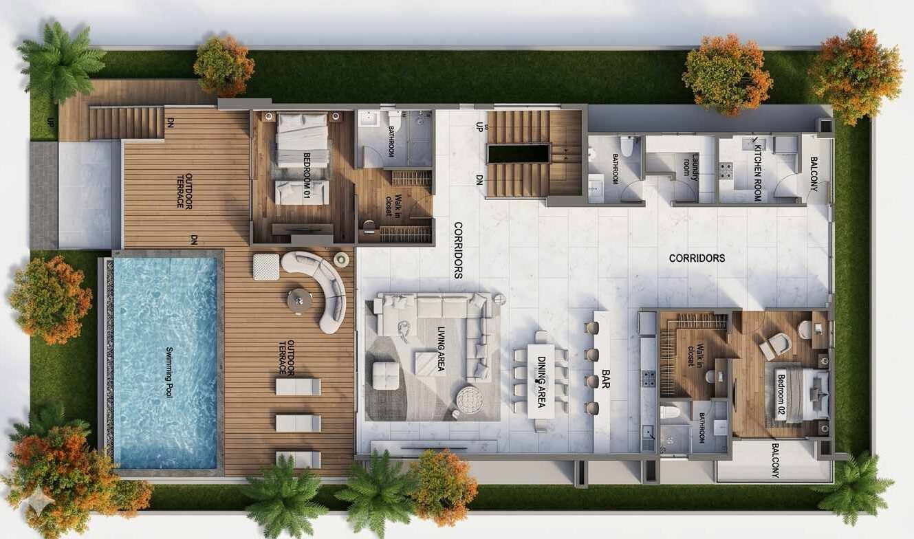 รูป Luxury Pool Villa for Sale East Pattaya Chak Nok Lake View - รูปที่ 11/13