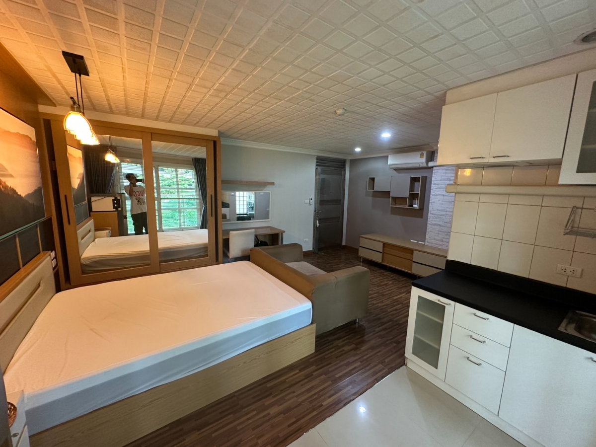 รูป ให้เช่า modern sweet home condo 1 ห้องนอน 1 ห้องน้ำ เฟอร์นิเจอร์ครบ ใกล้ MRT พระราม 9 เดินทางสะดวก สนใจแอดไลน์ @best_condo - รูปที่ 3/8