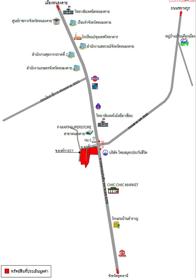 รูป ที่ดินพร้อมสิ่งปลูกสร้าง 3107 ตร.วา อำเภอเมืองหนองคาย หนองคาย 57.4M - รูปที่ 15/17