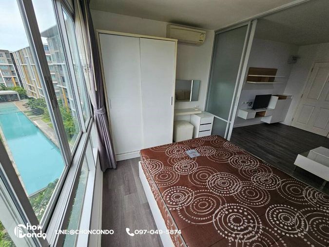 DCondo ดีคอนโด ชั้น6 ตึกC ------------วิวสระ------------Tel 097-049-5874 (Line: @choncondo มี@ด้วย)