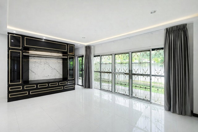 รูป บ้านเดี่ยว 3 ชั้น 4แอร์ 4–5นอน 72 ตร.วา 360 ตร.ม. ลดราคาครั้งที่ 3 25% 35,999 B-M ฉิมพลี ใกล้สถานีรถไฟตลิ่งชัน 600 ม. - รูปที่ 6/8