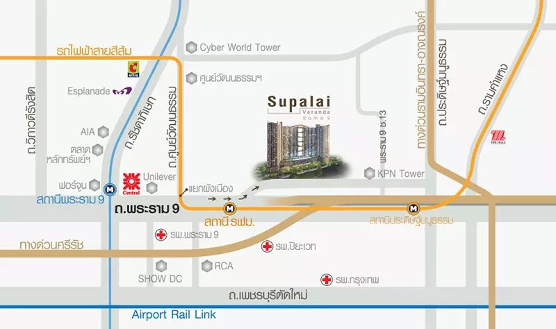 รูป [Owner Post] ให้เช่า Supalai Veranda Rama 9 | ห้องมุม รีโนเวทใหม่ ไม่เคยปล่อยเช่า 2 นอน 2 นํ้า 65.5 ตรม. วิวเมือง ชั้น 16 - รูปที่ 23/23