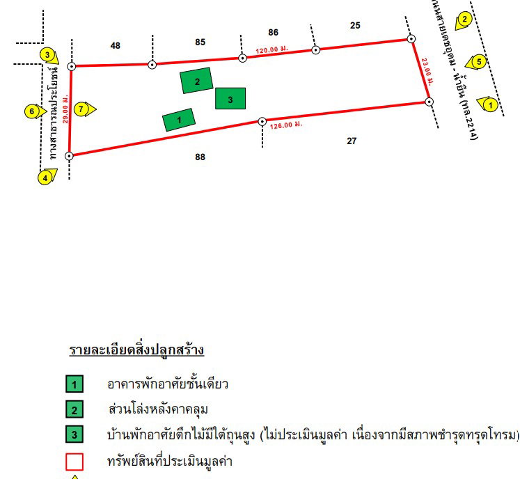 รูป ที่ดินพร้อมสิ่งปลูกสร้าง 816 ตร.วา อำเภอน้ำยืน อุบลราชธานี 1.4M - รูปที่ 5/6