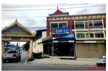 Shophouses for sale Boromrajonani College of Nursing Saraburi : SHOP HOUSE 58 Sq.w. Sao Hai Saraburi for 5.2M