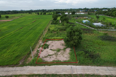Land for sale, 100 square wah, Khao Phra Subdistrict. Fully leveled, with title deed. Concrete road frontage, clear mountain view.