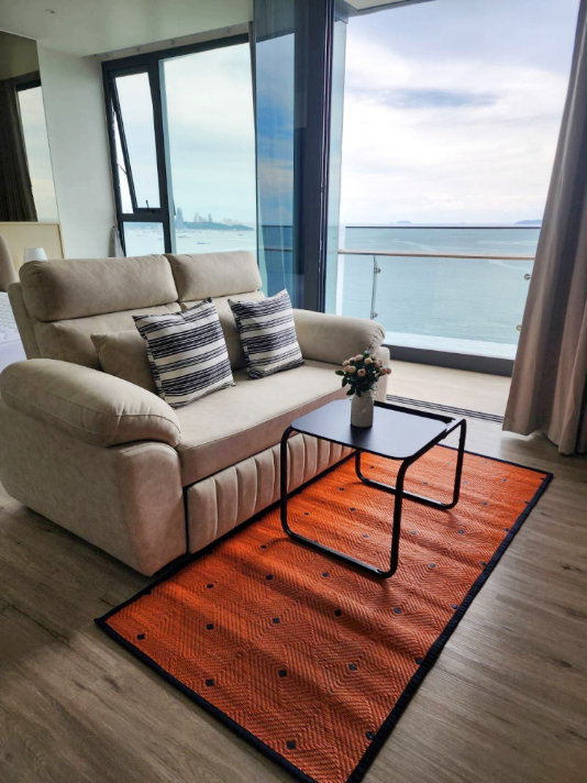 รูป KT0363🏖️1ห้องนอน 47.6ตรม ชั้น42🌊วิวทะเล พร้อมเฟอร์นิเจอร์🦀AROM อารมณ์ วงศ์อมาตย์ พัทยาเหนือ - รูปที่ 7/9