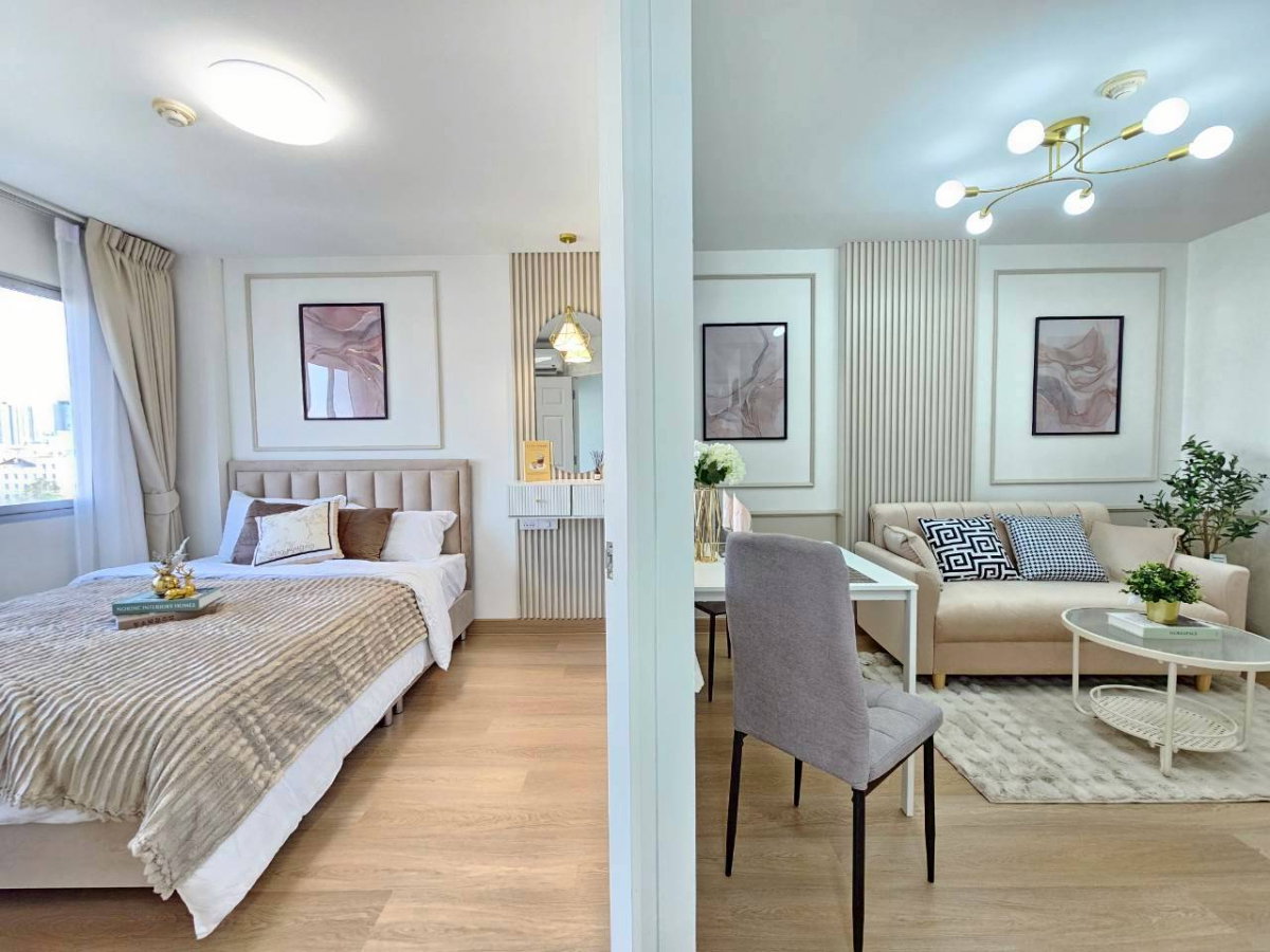 รูป ห้องสวยพร้อมจบ ลุมพินี บดินทร์ รามคำแหง กู้เต็ม ไม่ต้องดาวน์ วิวโล่ง - รูปที่ 3/21