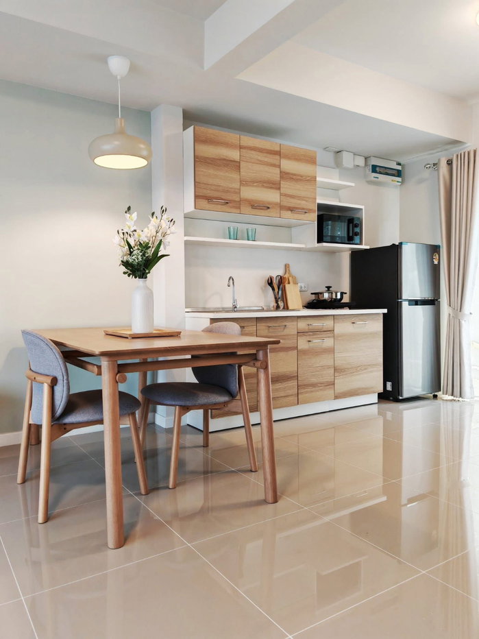 รูป 🏡 ให้เช่าทาวน์โฮม หลังใหม่ ตกแต่งพร้อมเฟอร์นิเจอร์ใหม่ครบชุด ในโครงการคุณภาพ เดินทางสะดวก - รูปที่ 4/12