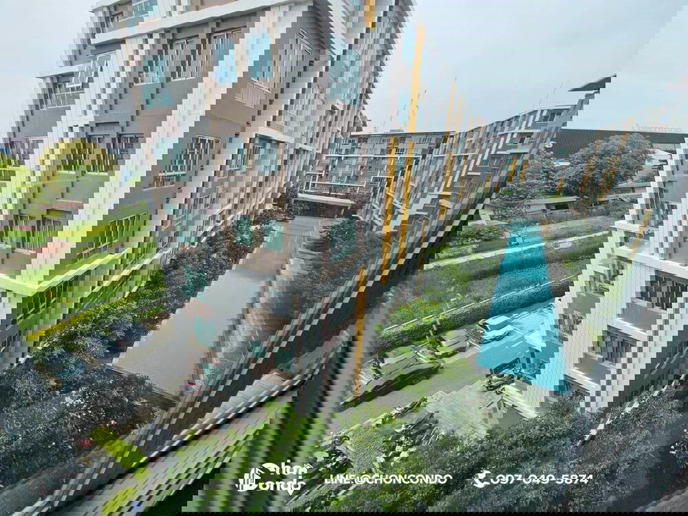 รูป DCondo ดีคอนโด ชั้น6 ตึกC ------------วิวสระ------------Tel 097-049-5874 (Line: @choncondo มี@ด้วย) - รูปที่ 12/12