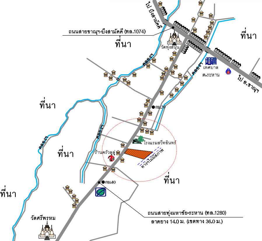 picture LAND 542 Sq.w. Bung Samakkhi Kamphaeng Phet for 1.9M - 5/5