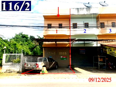 ขายอาคารพาณิชย์ : อาคารพาณิชย์ 24 ตร.วา เกาะคา ลำปาง 1.5M