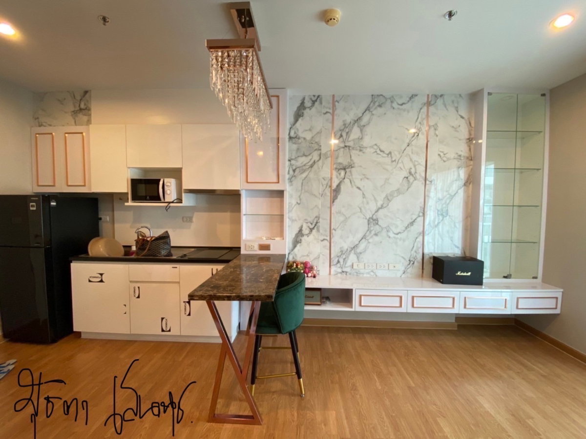 รูป T222 ให้เช่าคอนโด The Parkland Ratchada-Wongsawang (เดอะ พาร์คแลนด์ รัชดา-วงศ์สว่าง) 1ห้องนอน ห้องสวยมาก บิ้วอิน มีเครื่องซักผ้า พร้อมอยู่ - รูปที่ 6/7