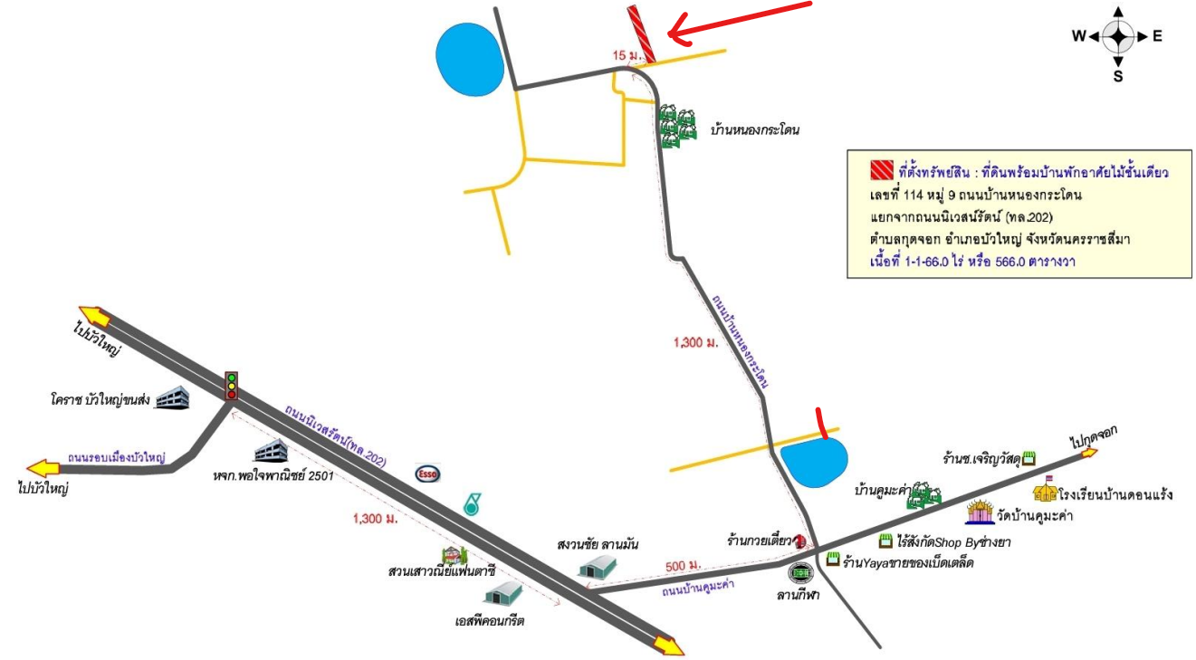 picture LAND 566 Sq.w. Bua Yai Nakhon Ratchasima for 618,000 - 9/9