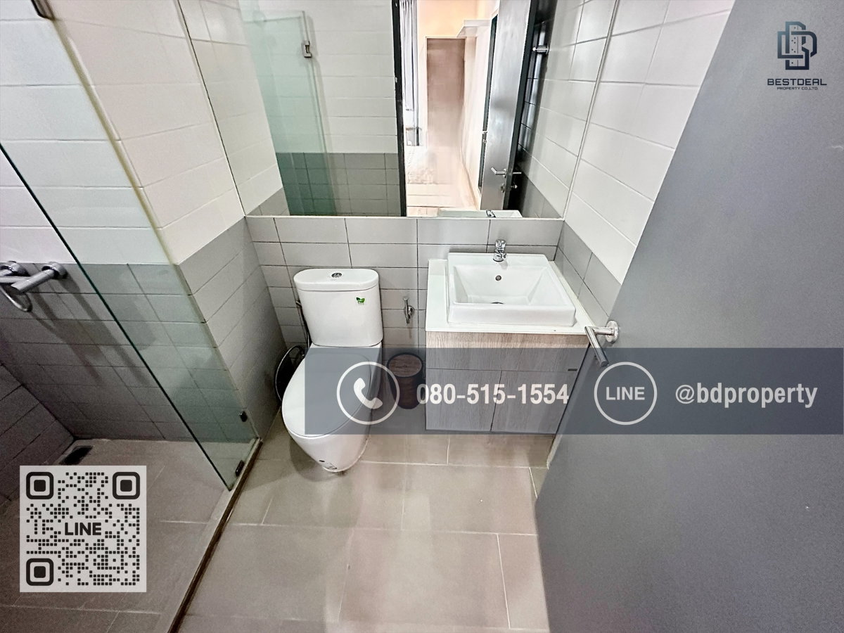 รูป Bestdeal ให้เช่า 1 ห้องนอน 31ตรม.ราคา 15,000/เดือนเท่านั้น เฟอร์นิเจอร์และเครื่องใช้ไฟฟ้าครบ“IDEO MOBI RAMA 9” ใกล้MRT และเซ็นทรัลพระราม 9 เพียง 80 ม. - รูปที่ 9/11