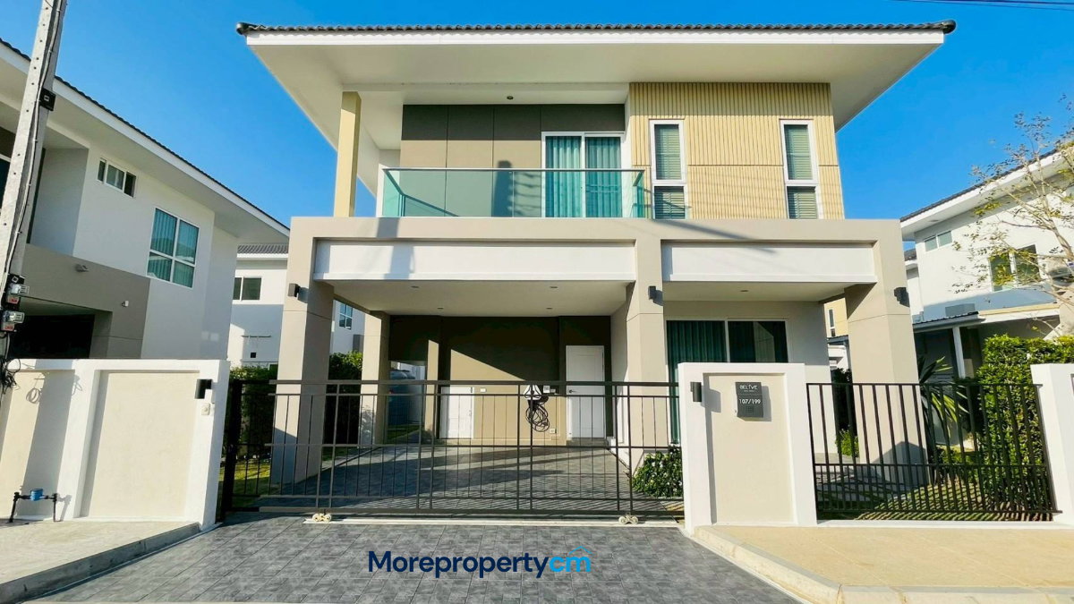 รูป ให้เช่า บ้านในโครงการ หมู่บ้านบีลีฟ วงแหวน-สันกำแพง บ้านสวย ตกแต่งแล้ว พร้อมเข้าอยู่ (ID:610HR) - รูปที่ 1/20