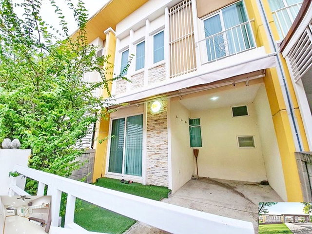 รูป BRT บางบำหรุ ให้เช่าบ้านทาวน์โฮม 2 ชั้น ย่านบางกรวย 25ตรว. 180ตรม. ปิ่นเกล้า 3นอน 2น้ำ 1จอดรถ 4แอร์ HomePro ราชพฤกษ์ - รูปที่ 1/8